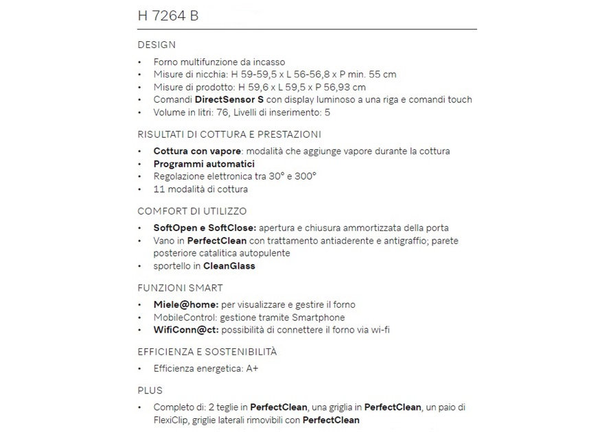 Miele, H 7264 B